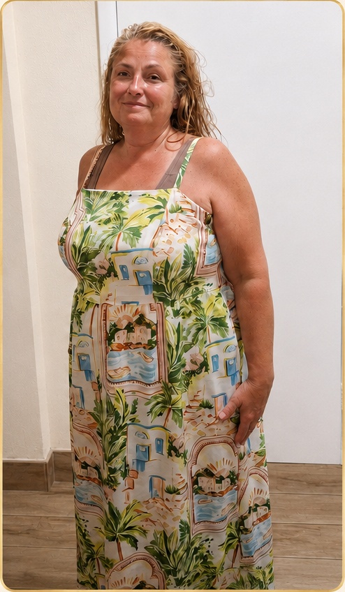 Jennifer C. after losing 100 pounds through her personalized weight-management plan