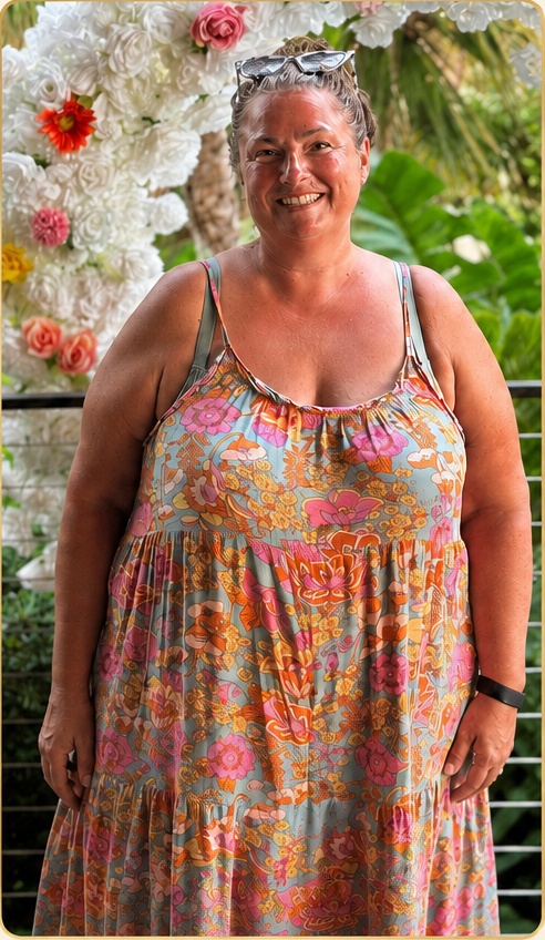 Jennifer C. before beginning her personalized Pure Wellness weight-management plan